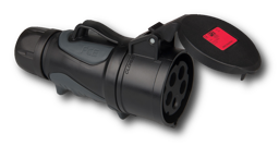 Zeige Details für PCE GRIP 16A 5p 400V - Kupplung - schwarz Bild von PCE GRIP 16A 5p 400V - Kupplung - schwarz