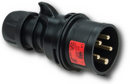 Zeige Details für PCE 16A 5p 400V - Stecker *schwarz* Bild von PCE 16A 5p 400V - Stecker *schwarz*
