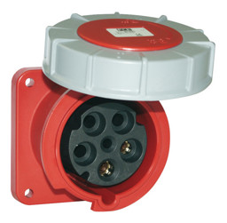 Zeige Details für PCE 125A 5p 400V - Anbausteckdose Bild von PCE 125A 5p 400V - Anbausteckdose