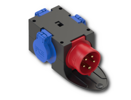 Zeige Details für Kompaktverteiler - 16A 5p 400V - 3 x Schuko Bild von Kompaktverteiler - 16A 5p 400V - 3 x Schuko