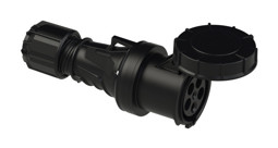 Zeige Details für PCE 63A 5p 400V - Kupplung *schwarz* Bild von PCE 63A 5p 400V - Kupplung *schwarz*