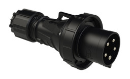 Zeige Details für PCE 63A 5p 400V - Stecker *schwarz* Bild von PCE 63A 5p 400V - Stecker *schwarz*