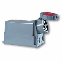 Zeige Details für PCE 125A 5p 400V - Wandsteckdose Bild von PCE 125A 5p 400V - Wandsteckdose