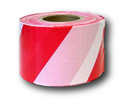 Zeige Details für Absperrband  rot/weiß Bild von Absperrband  rot/weiß